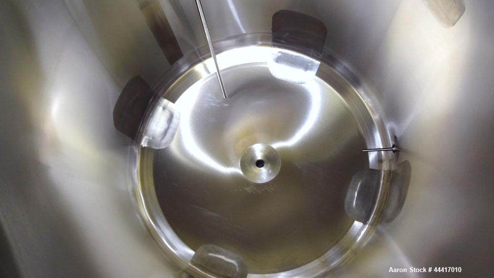 Unused- Northland Stainless Tank, 750 Liter (198 Gallon), 316 L Stainless Steel, Vertical.  38” Diameter x 45” straight side, flat bolt on top, dished bottom, rated to 150 degrees F.  Openings:  top ...