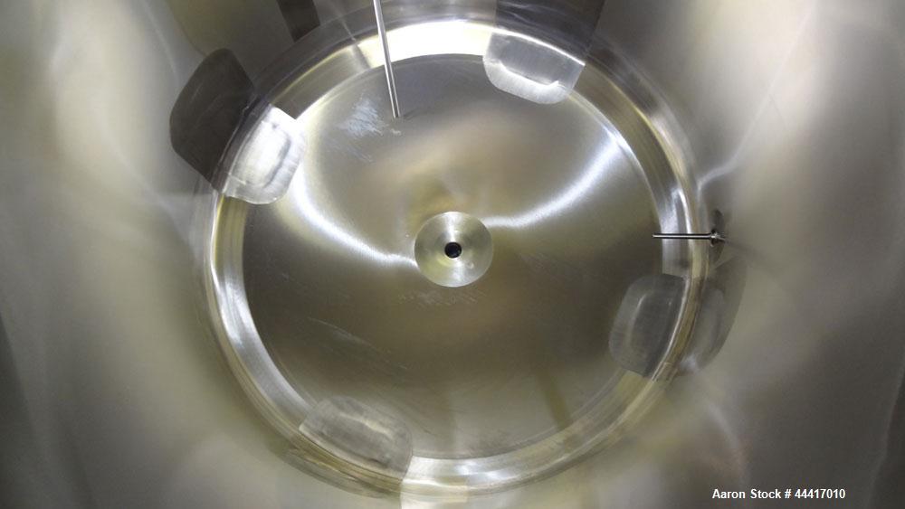 Unused- Northland Stainless Tank, 750 Liter (198 Gallon), 316 L Stainless Steel, Vertical.  38” Diameter x 45” straight side, flat bolt on top, dished bottom, rated to 150 degrees F.  Openings:  top ...