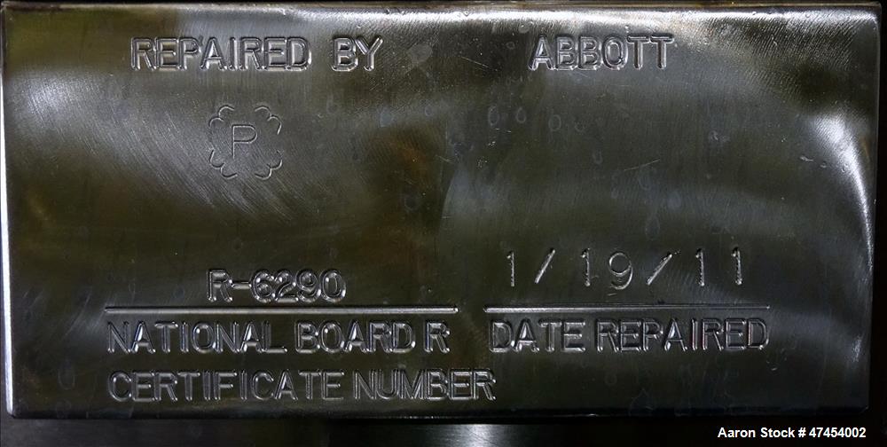 Used Northland Stainless Pressure Tank, Approximate 55 Gallons, 316 Stainless S