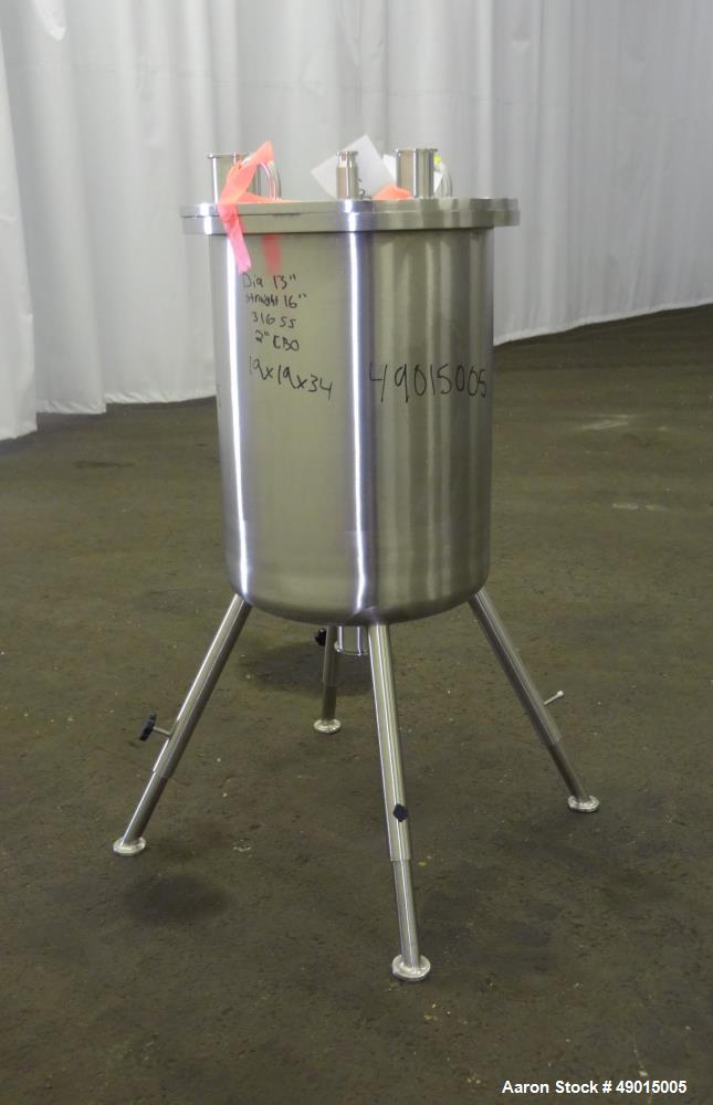 Used Northland Stainless Tank, Approximately 9 Gallon, 316 Stainless Steel, Ver