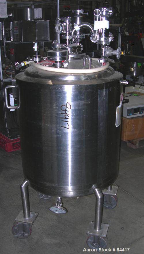 USED: Northland Stainless pressure tank, 60 gallon, 316 stainless steel, polished internal. 24" diameter x 32" straight side...