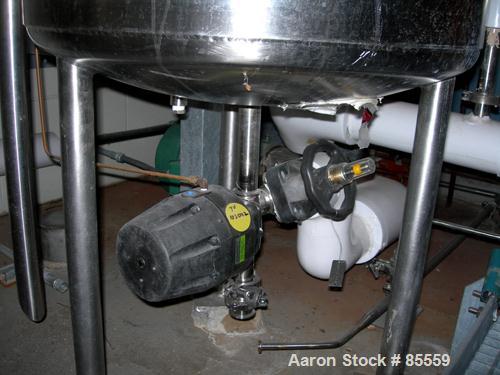 USED: Northland stainless pressure tank, 60 gallon, 316L stainless steel, vertical. 12" diameter x 29" straight side, dish top and bottom. Internal rated FV/50 psi at 350 degrees F. Openings: top 1-1...