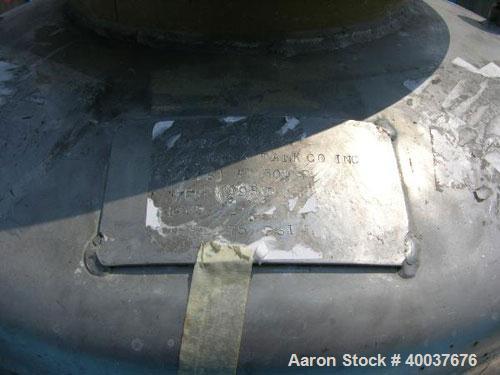 Used Norwalk Pressure Tank, 50 Gallon, Stainless Steel, Vertical. Approximately 24'' diameter x 24'' straight side, dished top and bottom. Internal rated 50 psi at 300 deg F. Top manway, center botto...