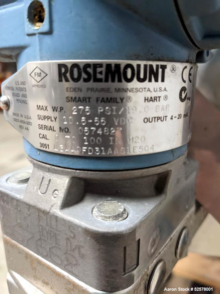 Used Nova Fabricating 150 Gallon Tank, 316L Stainless Steel, Vertical. Approximate 30" diameter x 54" straight side. Dished bottom. Internal rated 1.50 psi at 250 degrees F. Openings top: 12" with co...