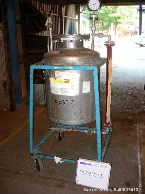 Used- 55 Gallon Stainless Steel O.G. Kelley Co Pressure Tank