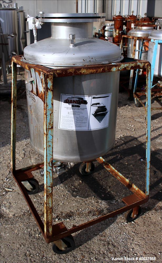 Used 55 Gallon Stainless Steel O.G. Kelley Co. Pressure Tank