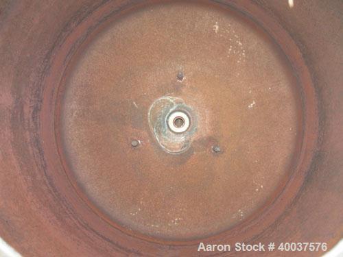 Used O.G. Kelley Co. Pressure Tank, 55 gallon, 304 stainless steel, vertical. 24'' diameter x 27'' straight side, dished top and bottom. Internal rated 50 psi at 300 deg F. Openings: top 10'' with co...