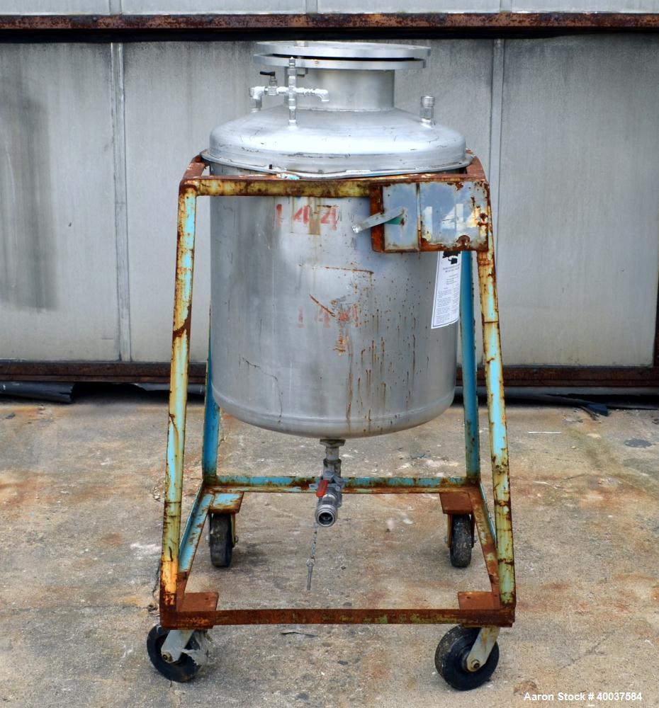 Used 55 Gallon Stainless Steel O.G. Kelley Co. Pressure Tank