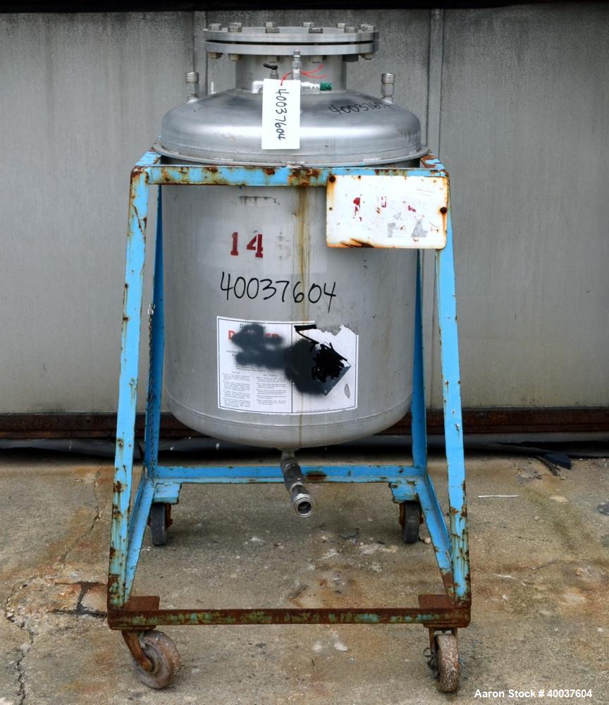 Used 55 Gallon Stainless Steel O.G. Kelley Co. Pressure Tank
