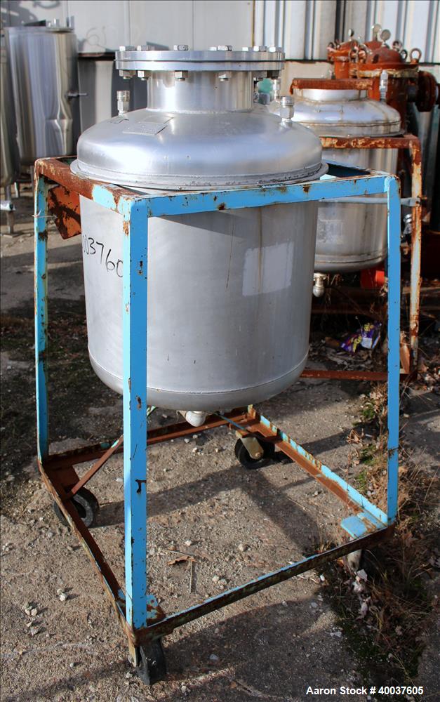 Used 55 Gallon Stainless Steel O.G. Kelley Co. Pressure Tank