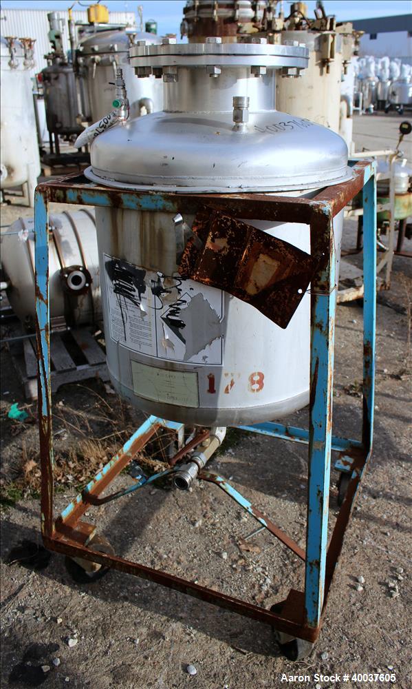 Used 55 Gallon Stainless Steel O.G. Kelley Co. Pressure Tank