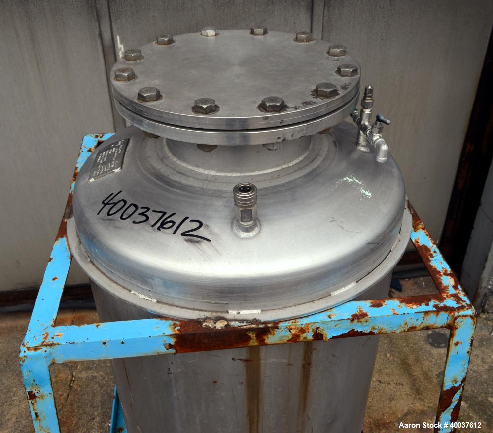 Used 55 Gallon Stainless Steel O.G. Kelley Co. Pressure Tank