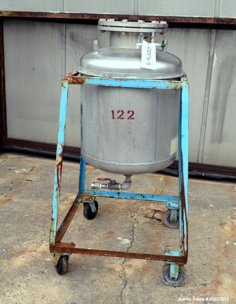 Used 55 Gallon Stainless Steel O.G. Kelley Co. Pressure Tank
