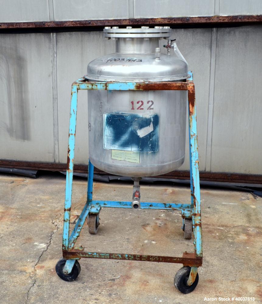 Used 55 Gallon Stainless Steel O.G. Kelley Co. Pressure Tank