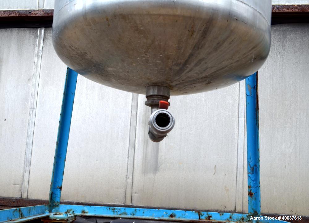 Used 55 Gallon Stainless Steel O.G. Kelley Co. Pressure Tank