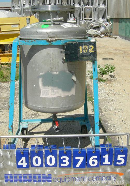 Used 55 Gallon Stainless Steel O.G. Kelley Co. Pressure Tank