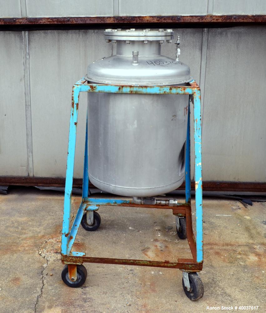 Used 55 Gallon Stainless Steel O.G. Kelley Co. Pressure Tank