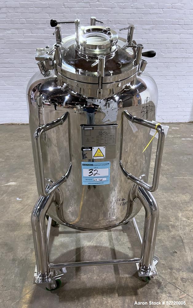 Olsa 250 Liter Vertical 316L Stainless Steel Pressure Tank