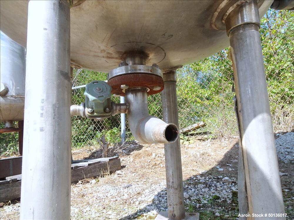 Used Overly Inc. Pressure Tank, Approximate 150 Gallon, 304L Stainless Steel