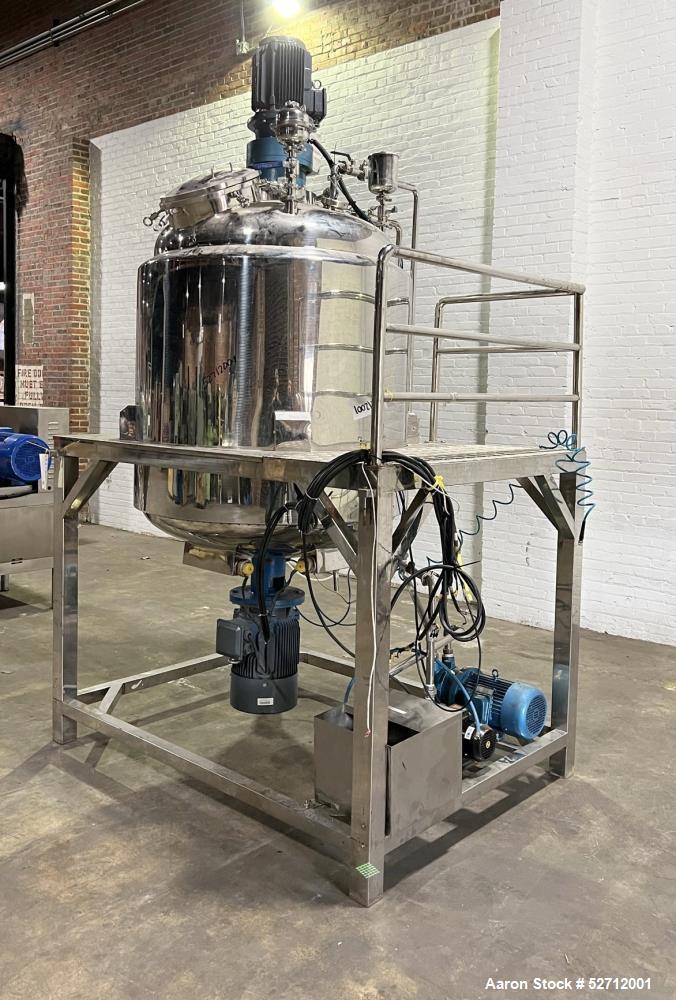 Guangzhou Promake Machinery Model PMK-1000, 1,000 Liter (264 Gal) Capacity PMK-Vacuum Emulsifying Mixer
