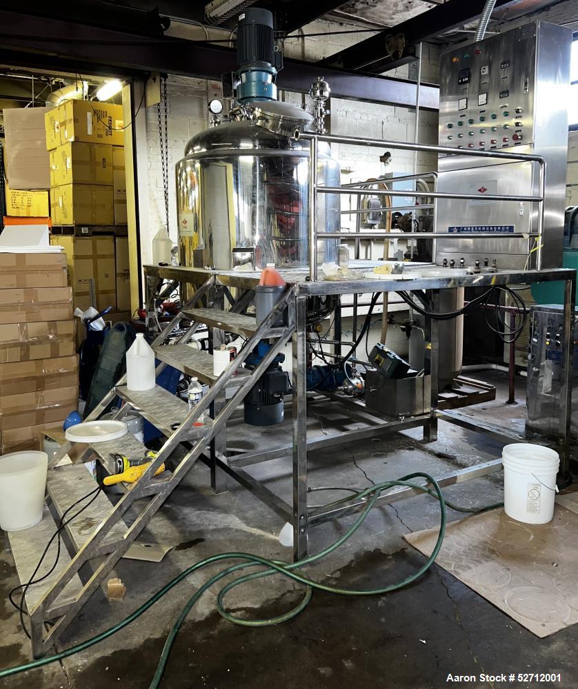 Guangzhou Promake Machinery Model PMK-1000, 1,000 Liter (264 Gal) Capacity PMK-Vacuum Emulsifying Mixer