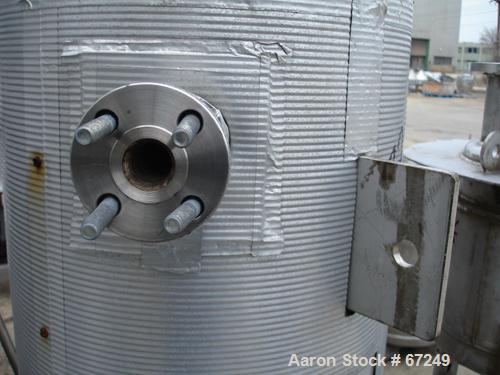 Used Pemberton Fabricators Pressure Tank, 20 Gallon, 304 Stainless Steel, Vertical. 16" Diameter x 23" straight side, dished top and bottom, internal rated 45 psi at 200 deg F. Includes a Watlow hori...