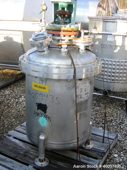 Used 50 Gallon Stainless Steel Perry Products Pressure Tank 
