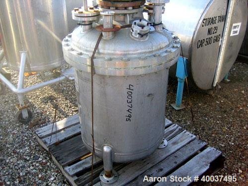 Used 50 Gallon Stainless Steel Perry Products Pressure Tank 