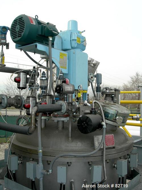 Used Pfaudler Pressure Tank System Consisting Of: (1) Pfaudler pressure tank, 300 gallon, 316L stainless steel, vertical. 48" diameter x 36" straight side, dished bolt-on top, dish bottom. Internal r...