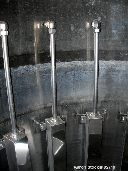 Used Pfaudler Pressure Tank System Consisting Of: (1) Pfaudler pressure tank, 300 gallon, 316L stainless steel, vertical. 48" diameter x 36" straight side, dished bolt-on top, dish bottom. Internal r...