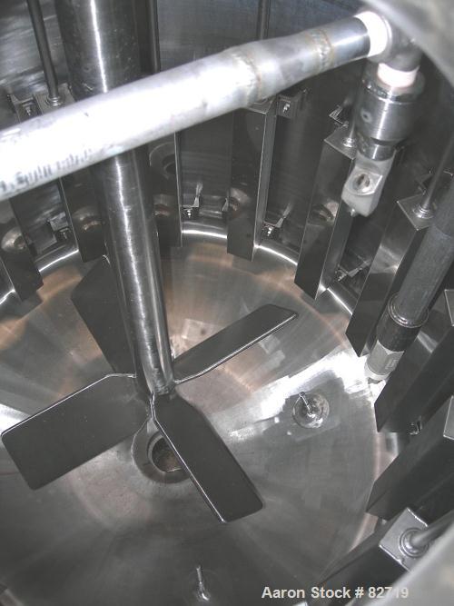 Used Pfaudler Pressure Tank System Consisting Of: (1) Pfaudler pressure tank, 300 gallon, 316L stainless steel, vertical. 48" diameter x 36" straight side, dished bolt-on top, dish bottom. Internal r...