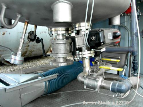 Used Pfaudler Pressure Tank System Consisting Of: (1) Pfaudler pressure tank, 300 gallon, 316L stainless steel, vertical. 48" diameter x 36" straight side, dished bolt-on top, dish bottom. Internal r...