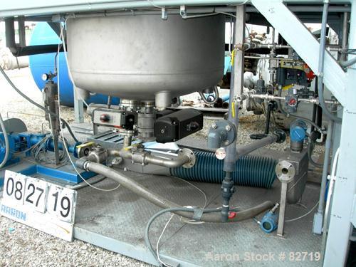 Used Pfaudler Pressure Tank System Consisting Of: (1) Pfaudler pressure tank, 300 gallon, 316L stainless steel, vertical. 48" diameter x 36" straight side, dished bolt-on top, dish bottom. Internal r...