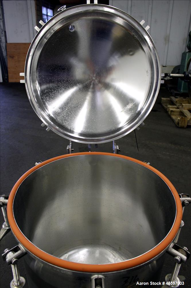 Used 52 Gallon Stainless Steel Vertical Pressure Tank