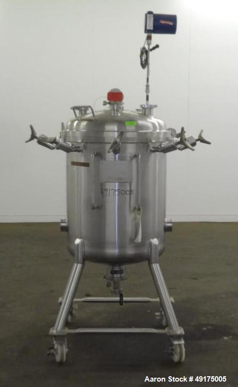 Used Precision Stainless Pressure Tank, 52.8 Gallon (200 Liter), 316L Stainless