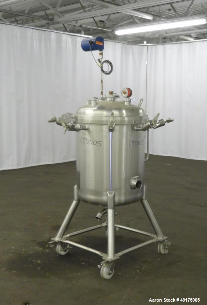 Used Precision Stainless Pressure Tank, 52.8 Gallon (200 Liter), 316L Stainless