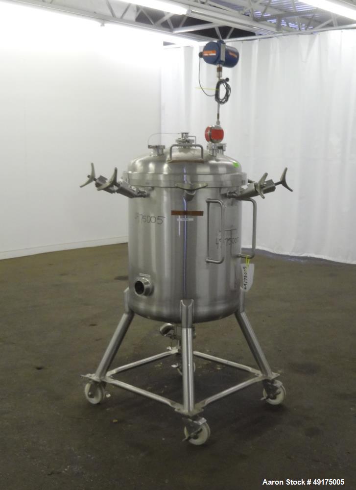 Used Precision Stainless Pressure Tank, 52.8 Gallon (200 Liter), 316L Stainless