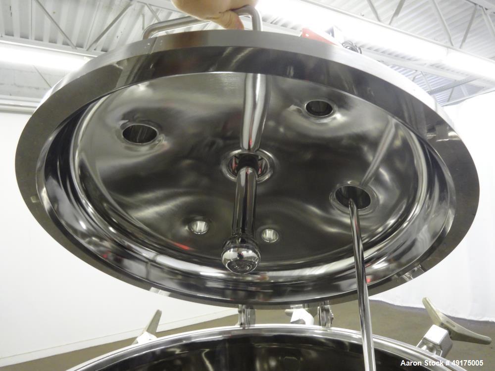 Used Precision Stainless Pressure Tank, 52.8 Gallon (200 Liter), 316L Stainless