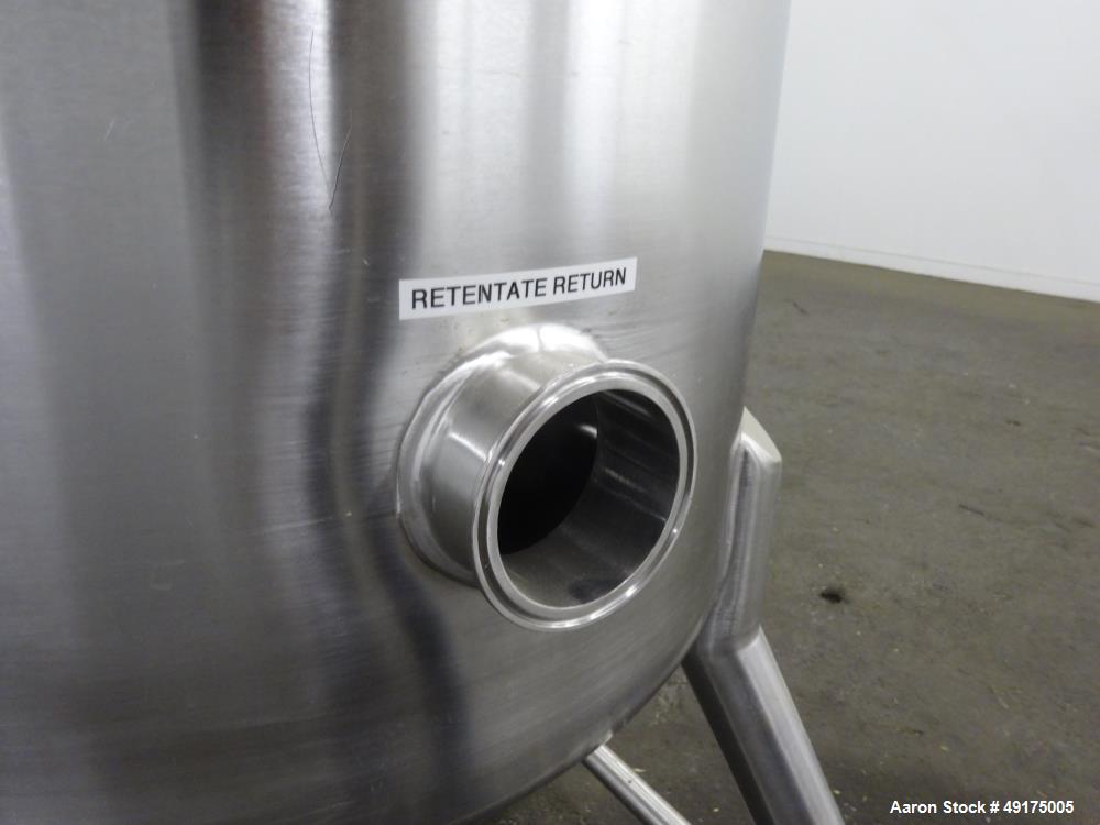 Used Precision Stainless Pressure Tank, 52.8 Gallon (200 Liter), 316L Stainless