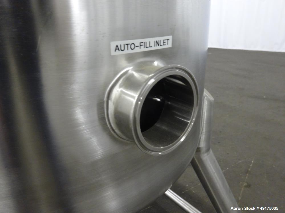 Used Precision Stainless Pressure Tank, 52.8 Gallon (200 Liter), 316L Stainless