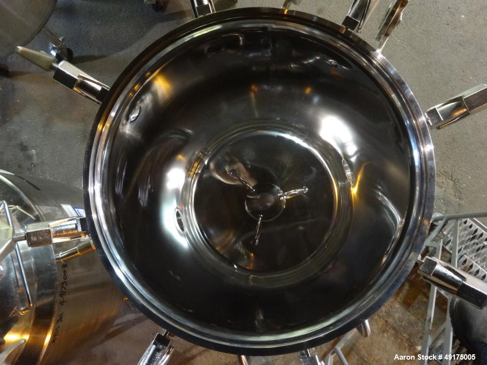 Used Precision Stainless Pressure Tank, 52.8 Gallon (200 Liter), 316L Stainless