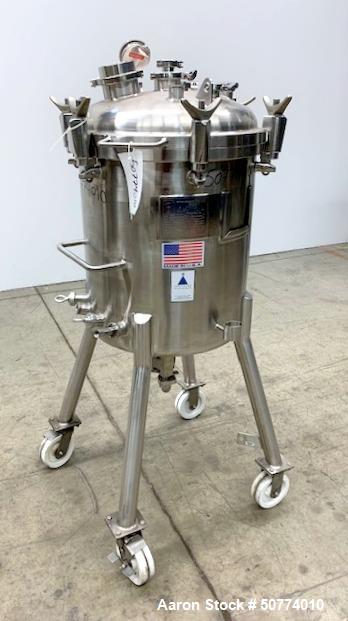 Used- Precision Stainless Pressure Tank, 39.6 Gallon (150 Liter)