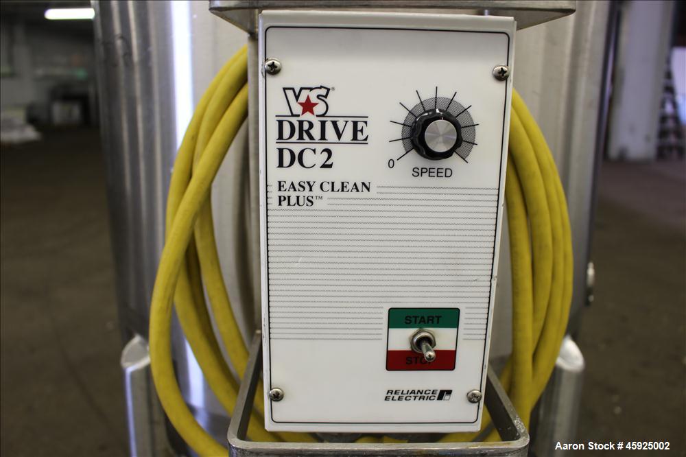 Used Precision Stainless Pressure Tank, 52.8 Gallon (200 Liter), 316L Stainless Steel, Vertical. 26" Diameter x 24" straight side. Dished top and bottom. Internal rated 35 psi at -20 to 250 degrees F...