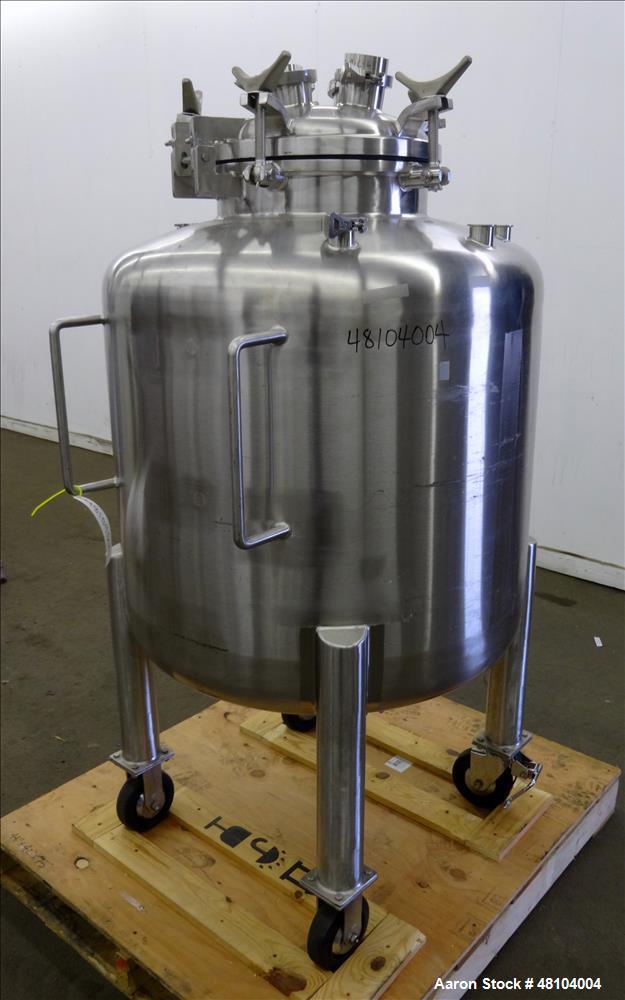 Used Precision Stainless Pressure Tank, 400 Liter (105.6 Gallon), 316L Stainles