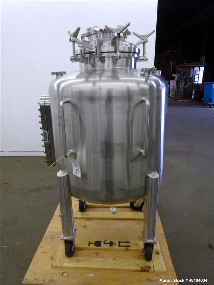 Used Precision Stainless Pressure Tank, 400 Liter (105.6 Gallon), 316L Stainles
