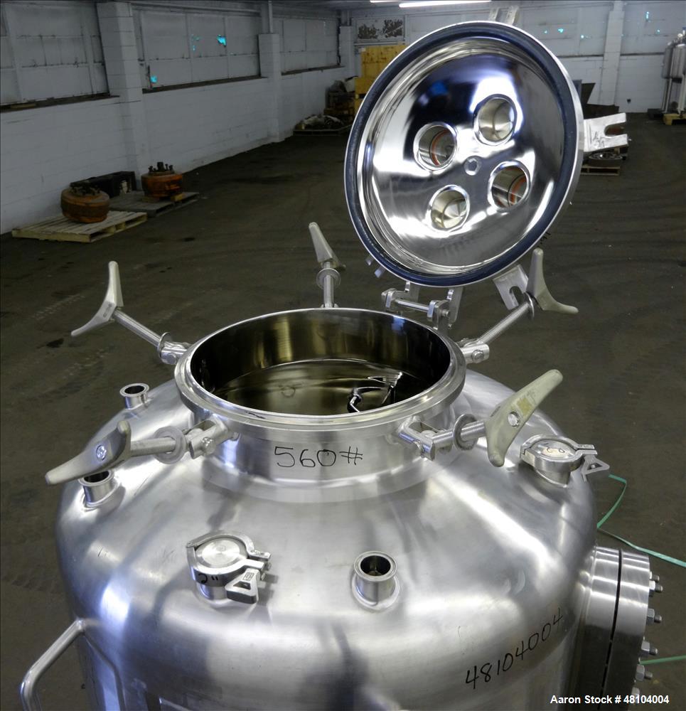 Used Precision Stainless Pressure Tank, 400 Liter (105.6 Gallon), 316L Stainles