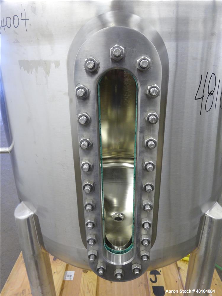 Used Precision Stainless Pressure Tank, 400 Liter (105.6 Gallon), 316L Stainles