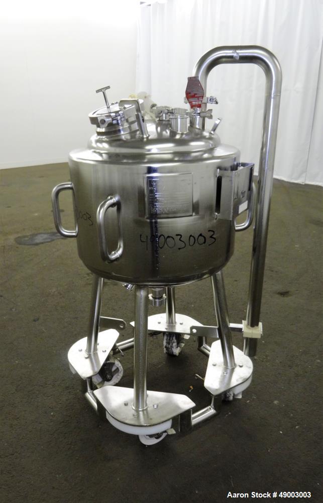 Used- Precision Stainless Pressure Tank, 50 Liters (13.2 Gallons).