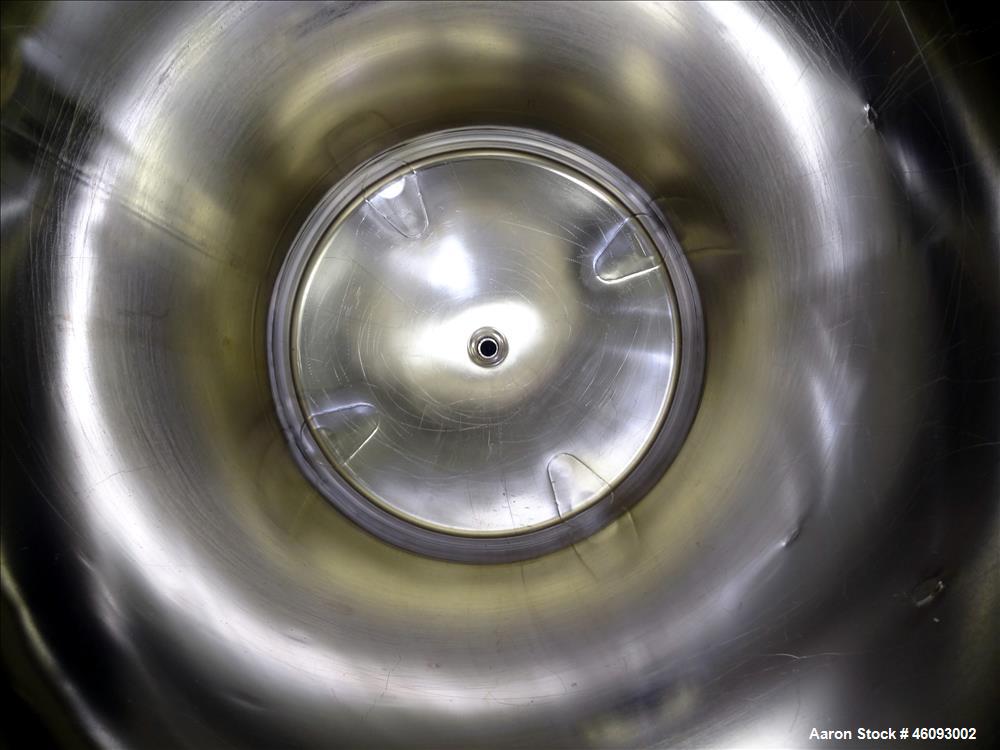 Used Precision Stainless Pressure Tank, 198.12 Gallons (705 Liters), 316L Stainless Steel, Vertical. 32" Diameter x 50" straight side, dished top & bottom. Internal rated 30 psi at 250 degrees F, vac...