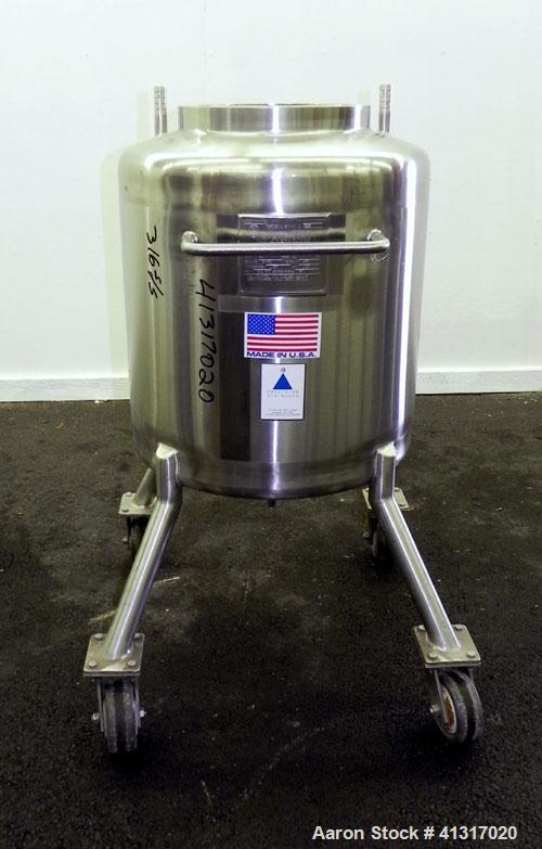 Used- 26 Gallon Stainless Steel Precision Stainless Pressure Tank